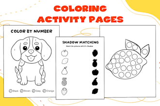 create printable coloring and activity pages for kids