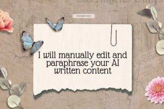 correct modify and humanize your chatgpt or ai generated writing