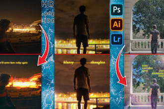 aesthetically color correct and add text to your pictures