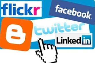 set up or manage and update your twitter_facebook_blog_etc daily for one week
