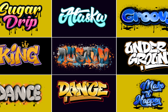 do graffiti art logo for your name or brand