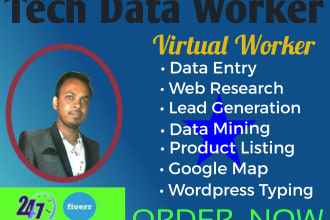 do detailed web research, data mining,  accurate product listing lead generation