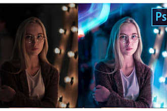 do professional photoshop editing and work