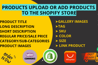 do bulk products upload or add products to the shopify store