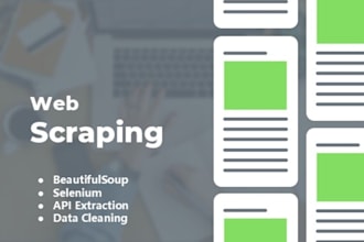 create custom web scraping python program