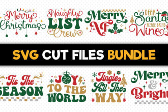 do unique svg, cut files, png, pdf, eps, dxf, bundle designs