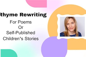 rewrite your rhyming childrens picture book text or poem