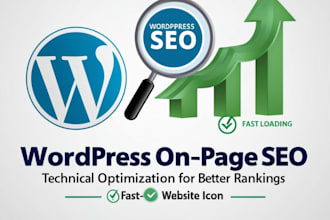 do on page SEO and technical optimization for wordpress site