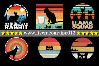 do unique retro vintage typography t shirt logo design