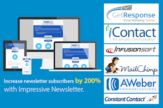 customized and design your newsletter and emailer