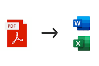 convert pdf and scan files to excel or word document