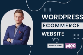 create wordpress ecommerce website, woocommerce store, selling website