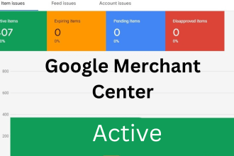 setup google marchant center data feed for products sales