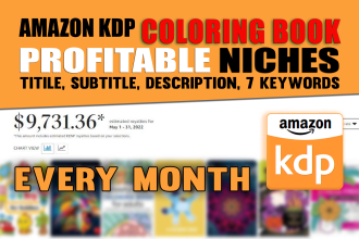 amazon KDP coloring book niche research