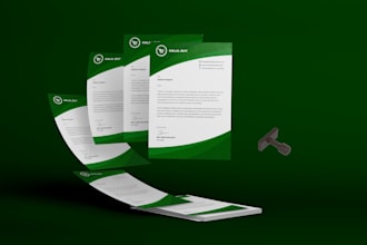 design eye catching invoice, letterhead, proforma, receipt