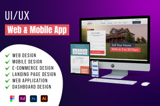 make attractive mobile and web ui ux design for you