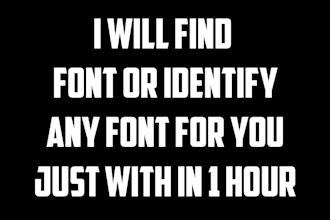 identify font or find font just with in 1 hour