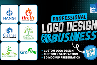design eye catchy professional logo for your business