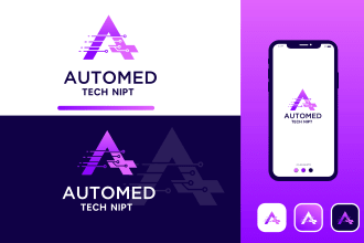 design a modern saas, technology, digital website logo,app icon