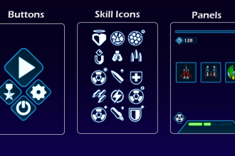 design UI elements for games or apps