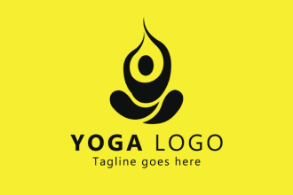 do elegant yoga logo design with unlimited revision