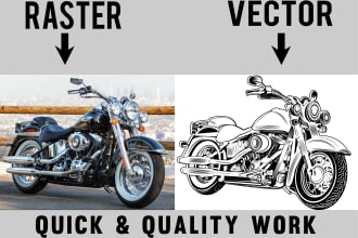 draw vector art from motorcycles or anything