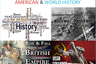 handle all aspects of american and world history
