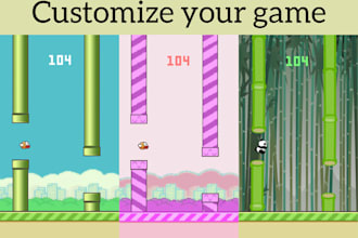 create a flappy bird style video game