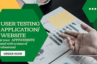 do user testing for app,website or game