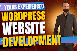 do website creation,  website upgrade, with custom functionality in wordpress