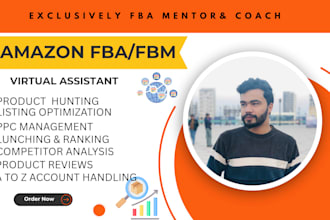 be your amazon fba virtual assistant consultant and coach