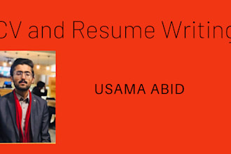 make CV and resume for you