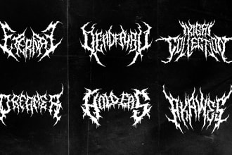 design brutal death metal logo