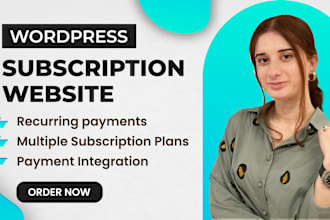 create wordpress subscription website and integrate a payment gateway