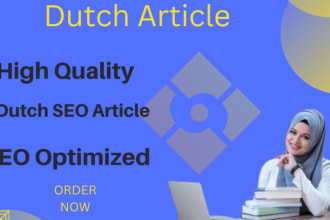 write high quality SEO dutch article