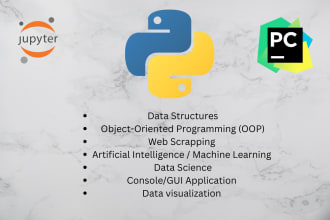 develop any type of python project and python  tasks provide python solution