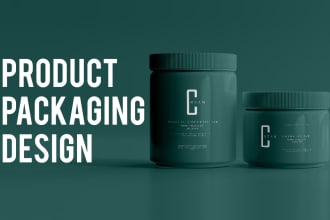 do product packaging box and label design