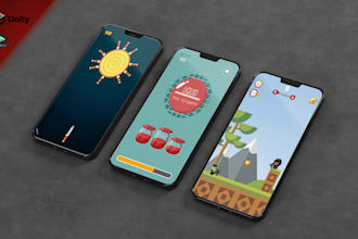 develop 2d casual mobile games based on your idea