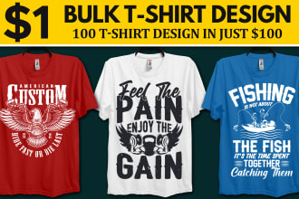 do bulk t shirt design or custom t shirt design