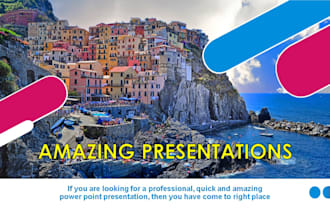 prepare a power point presentation for you