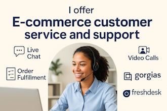 be customer support, customer service, live chat VA