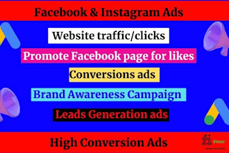 facebook ads campaign and instagram ads for traffic