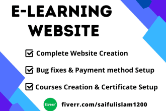create wordpress lms or elearning site with learndash, tutor lms, or eduma