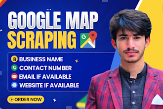 scrape google maps data for b2b leads generation  and business contact lists