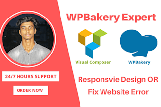 design redesign or fix wpbakery visual composer issue