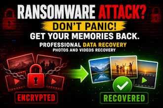 restore your encrypted data, photos and videos affected by ransomware