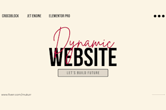 build dynamic wordpress website using crocoblock, elementor pro