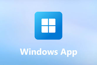 build a windows desktop application for you