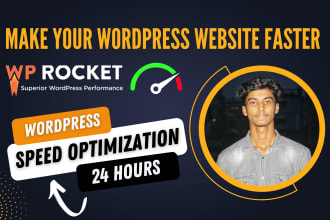 do wordpress speed optimization with wp rocket, gtmetrix