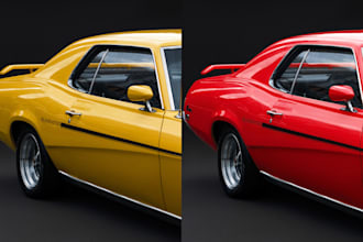 provide realistic photo color change and variant creation